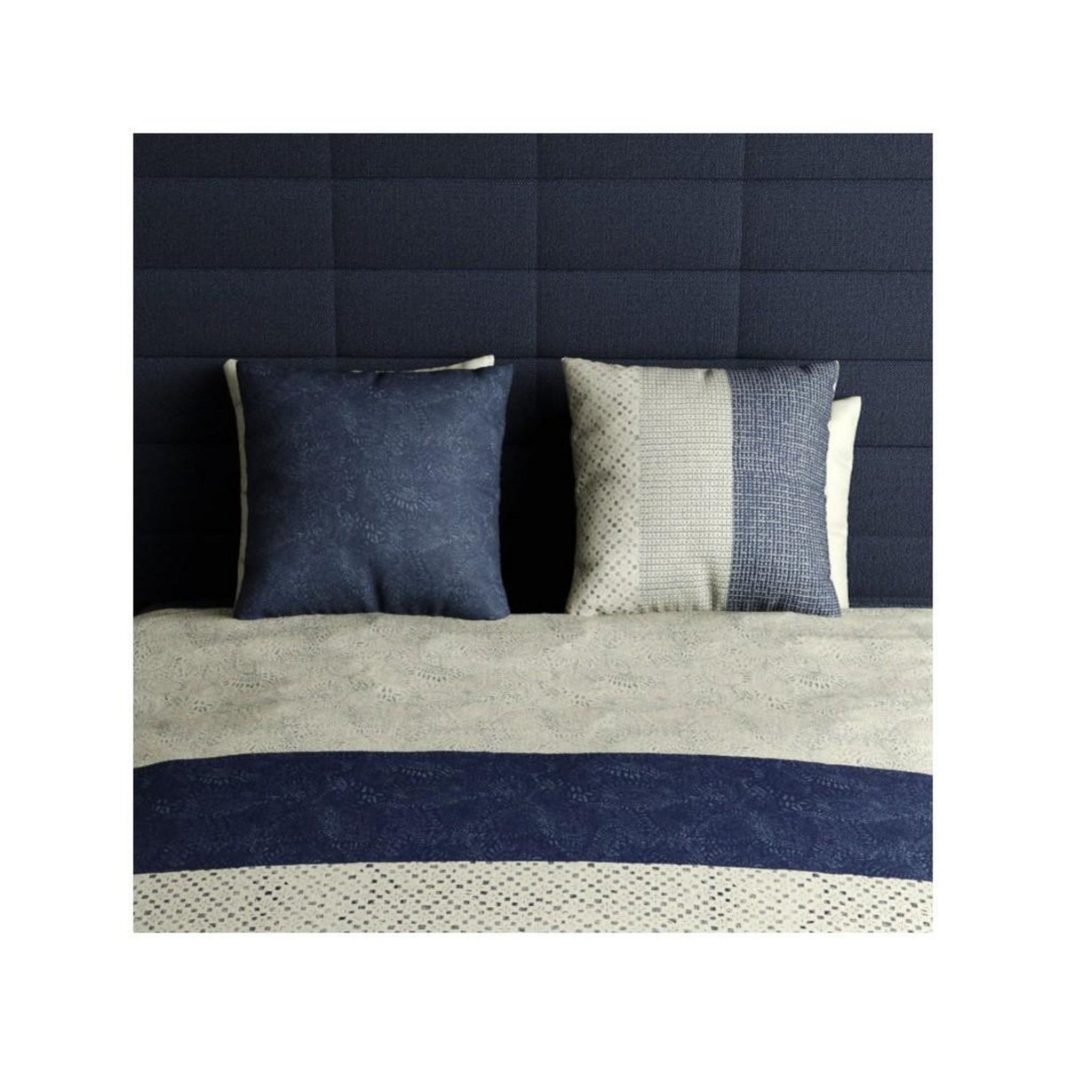 ATELIER DU COTON Housse de couette 240x220 + 2 taies en coton 57 fils