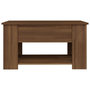 Voir la diapositive 6 : VIDAXL Table basse Chêne marron 79x49x41 cm Bois d ingénierie
