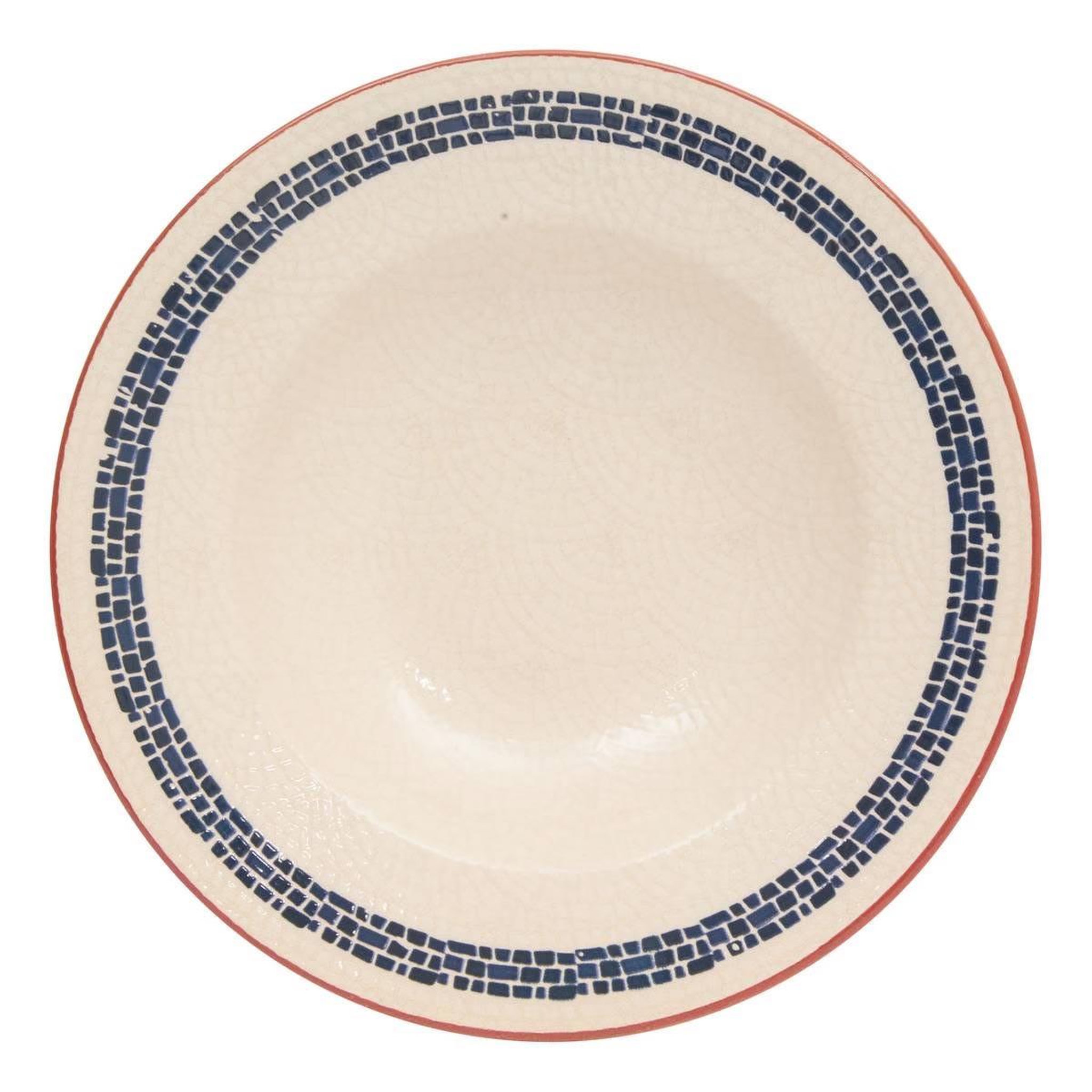 Voir la diapositive 2 : SECRET DE GOURMET Lot de 6 assiettes à pâtes  morgane  28cm crème