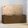 VIDAXL Boîte de rangement Marron miel 89x36,5x33 cm Bois massif pin