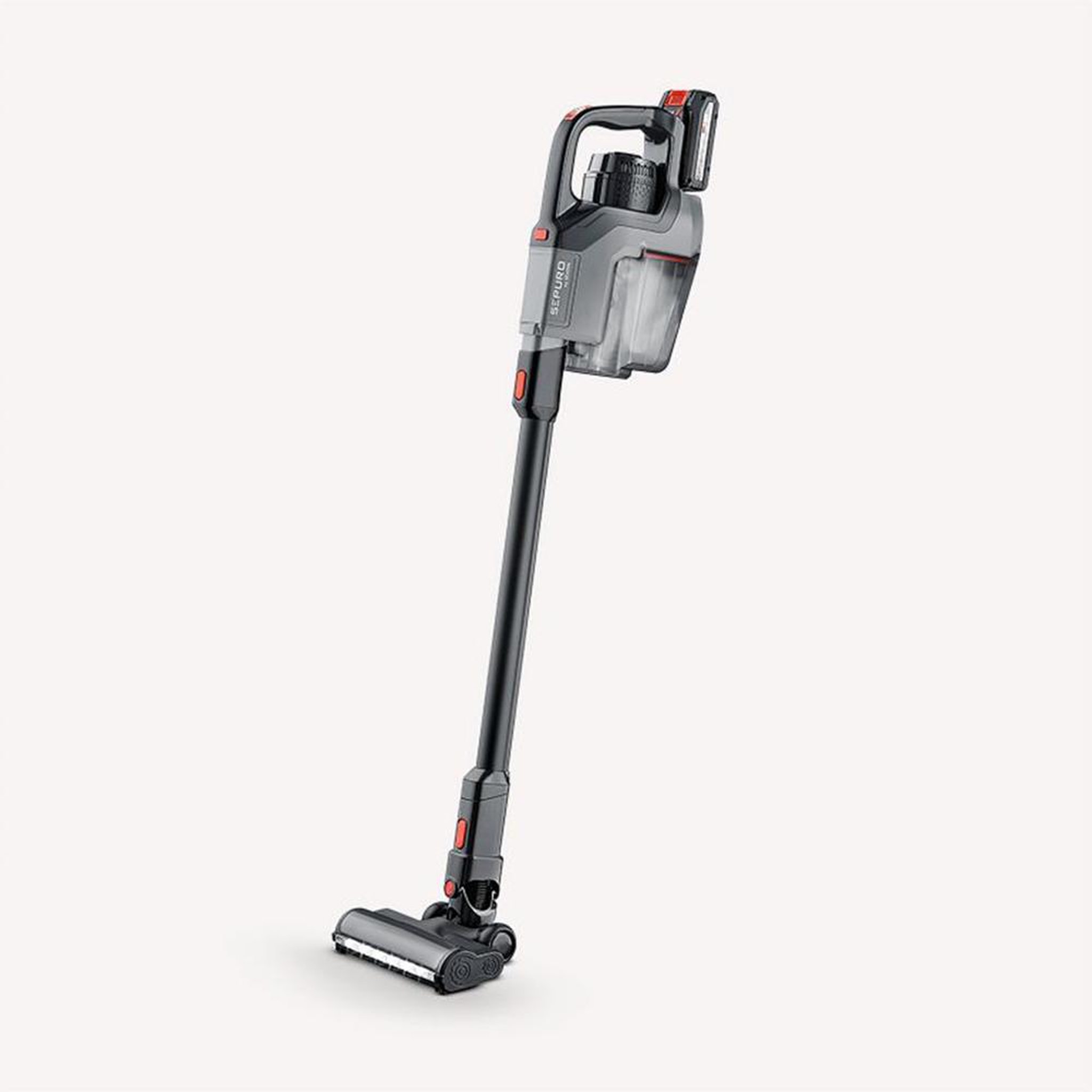 Voir la diapositive 5 : SEVERIN Aspirateur balai 2en1 rechargeable avec sac 18v gris - hv7185