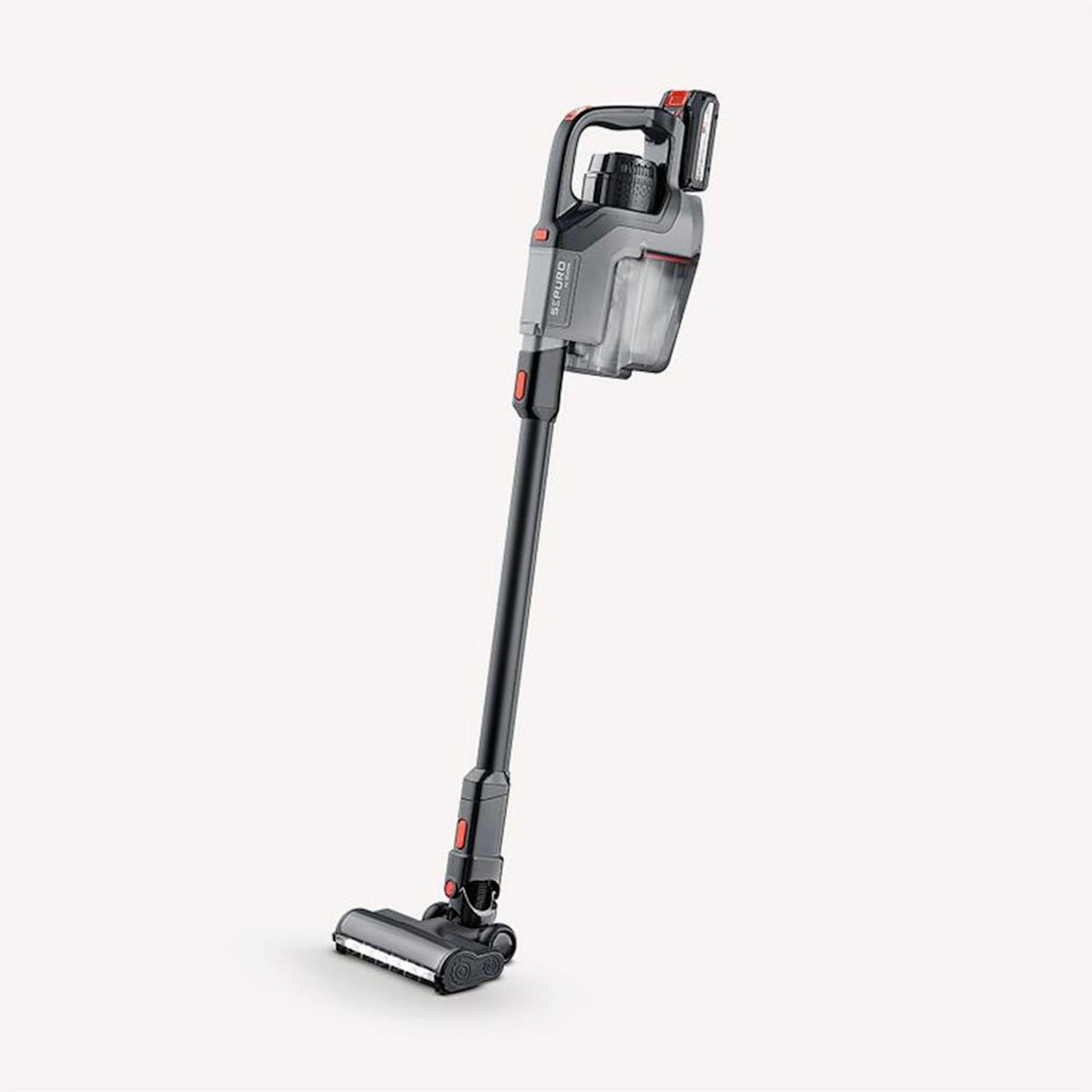 SEVERIN Aspirateur balai 2en1 rechargeable avec sac 18v gris - hv7185