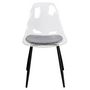 Voir la diapositive 3 : TOILINUX Lot de 2 Chaises design transparent Lilia - Noir