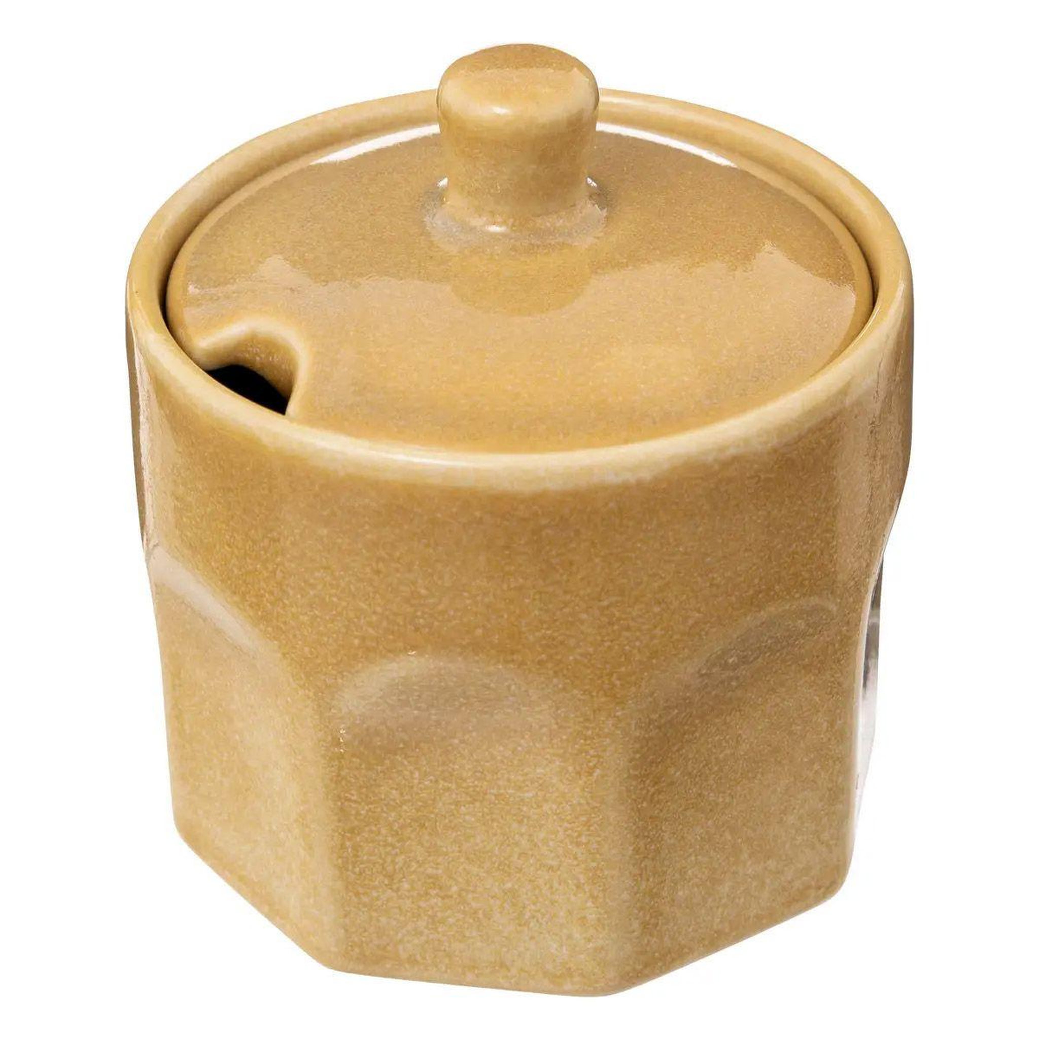 SECRET DE GOURMET Sucrier design  roma  8cm jaune