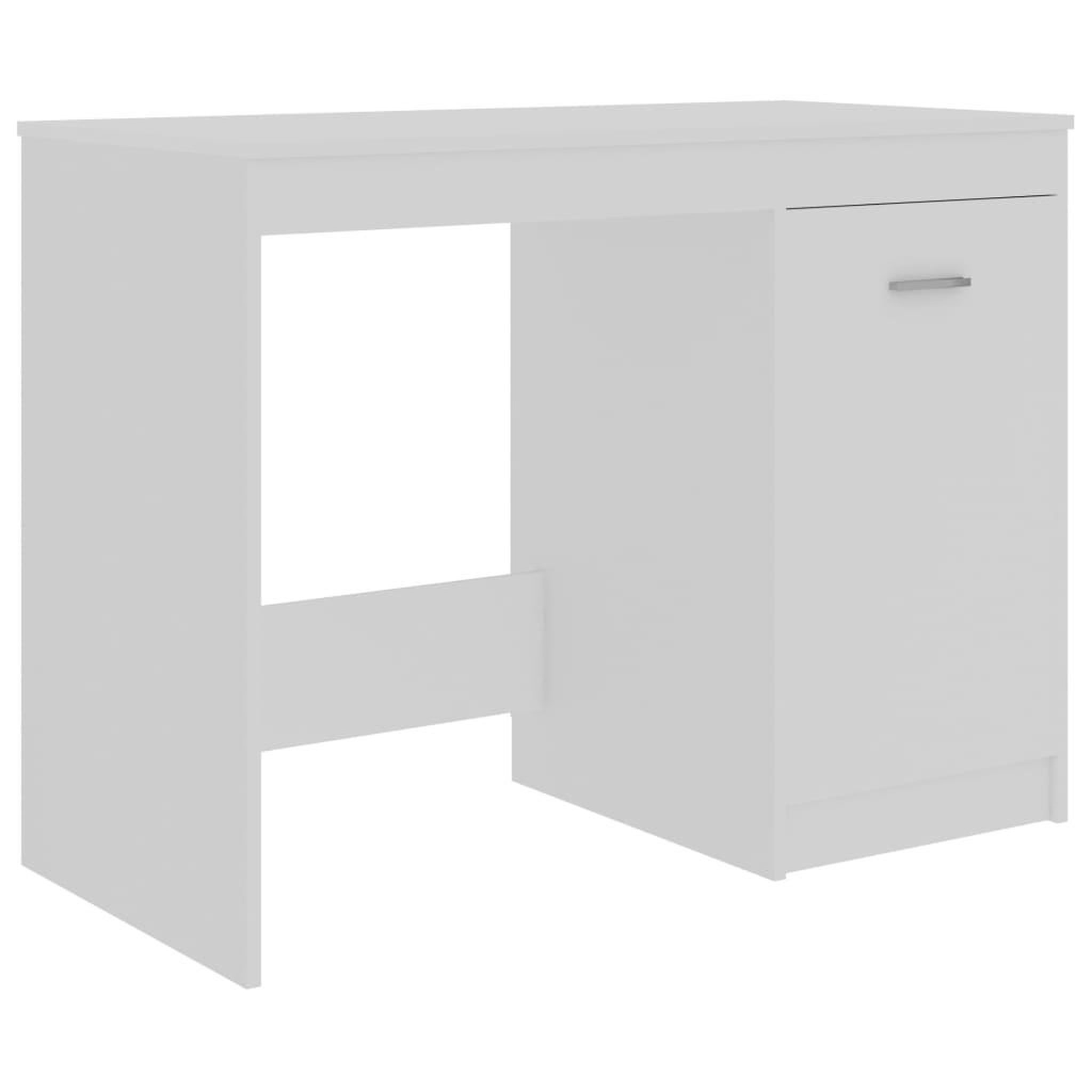 Voir la diapositive 5 : VIDAXL Bureau Blanc 140x50x76 cm Bois d'ingenierie