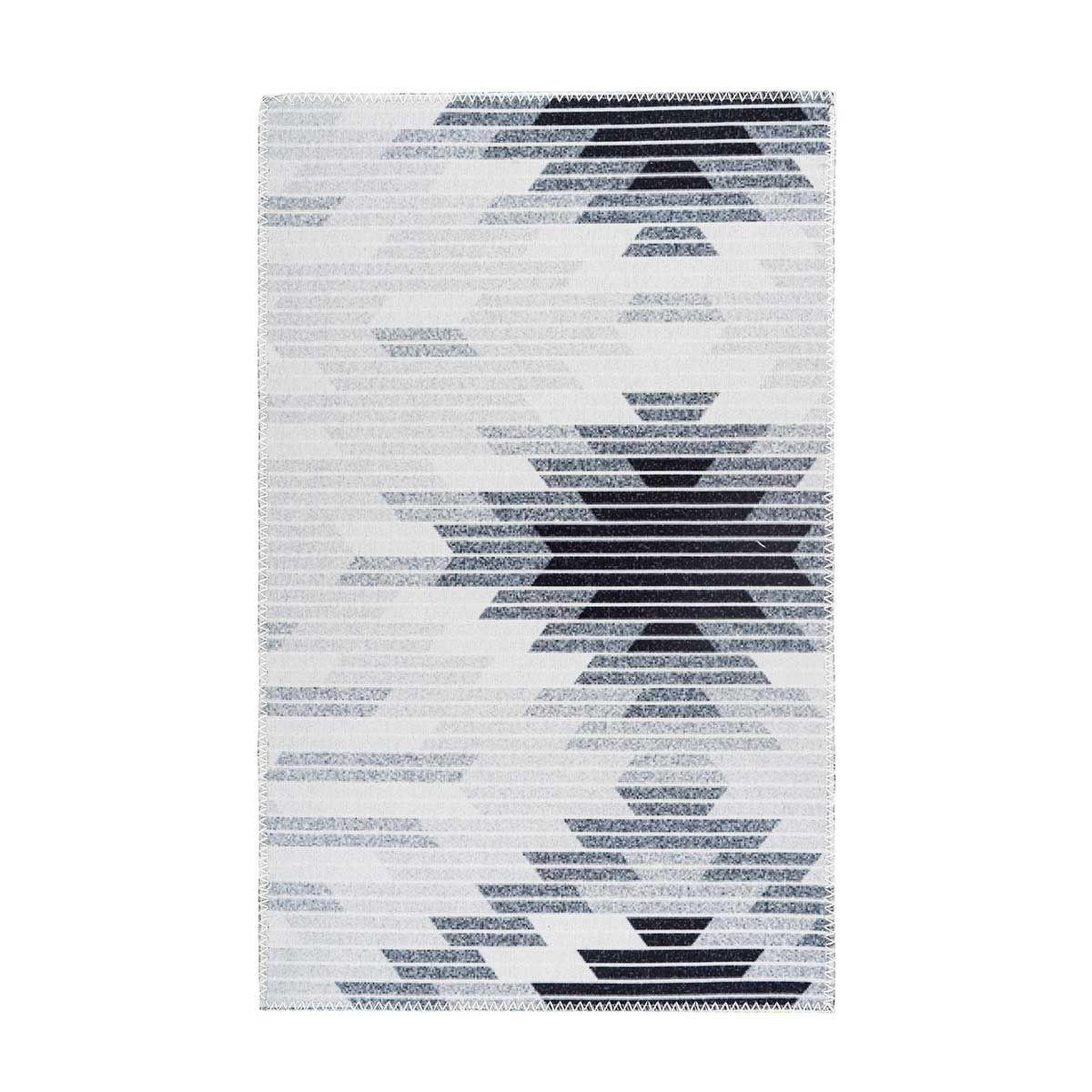 Paris Prix Tapis tissé imprimé à poils plats  maya v  gris. Coloris disponibles : Gris