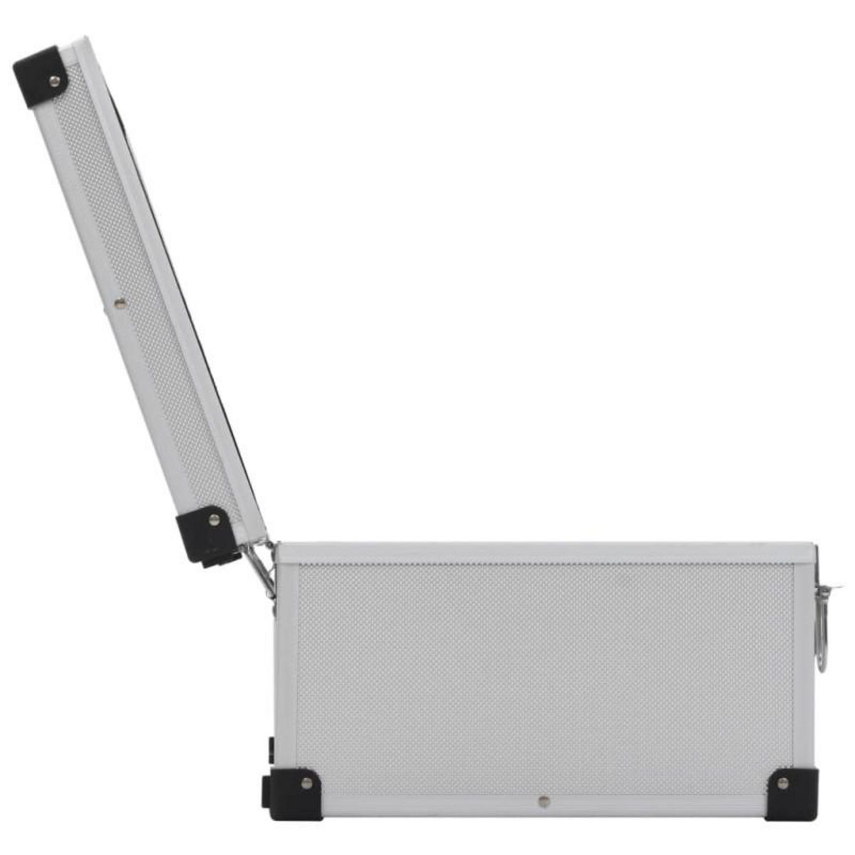 VIDAXL Étui de CD pour 60 CD Aluminium ABS Argenté