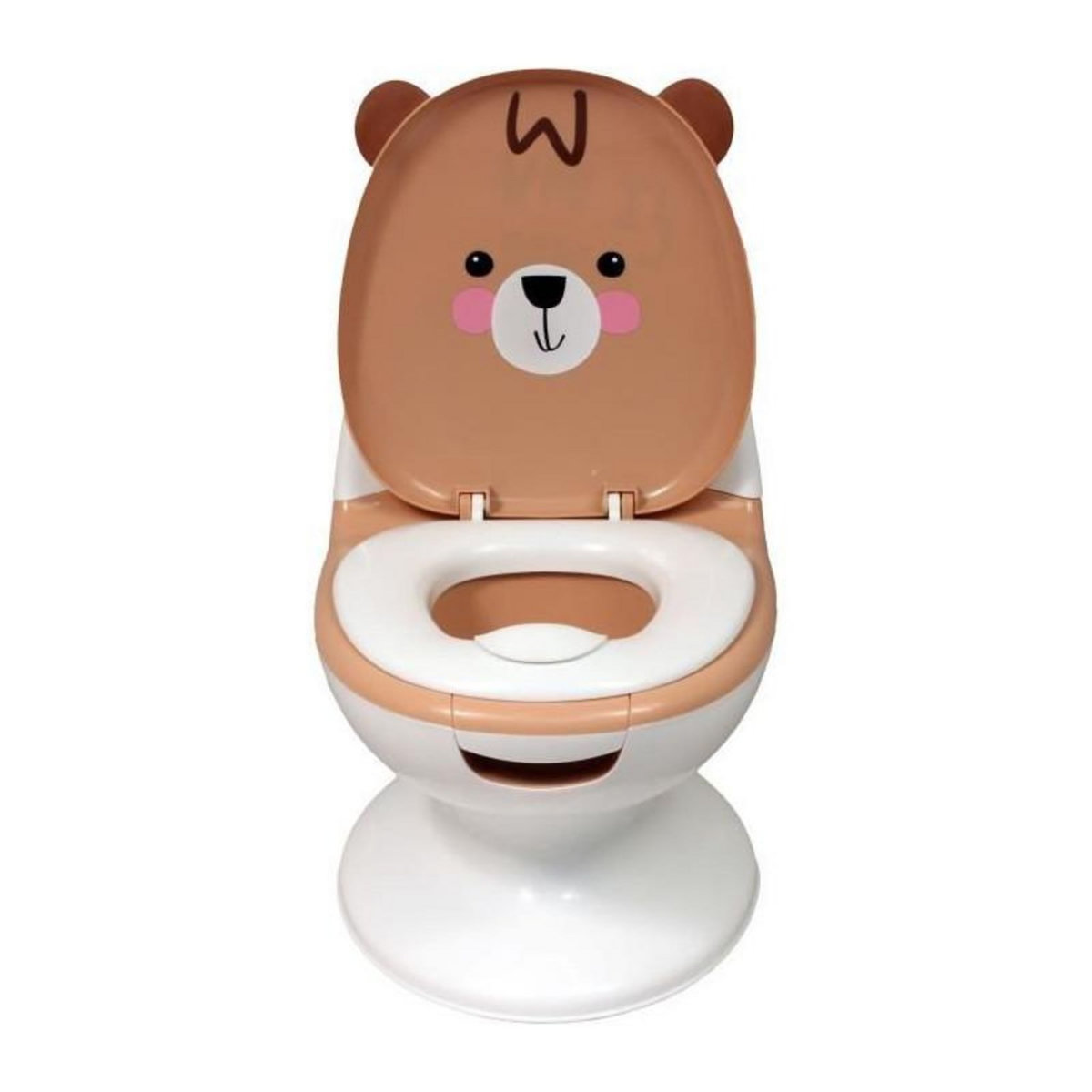 BAMBISOL Pot bébé éducatif BAMBISOL - Couvercle et siege rabattable - Manette chasse-d'eau