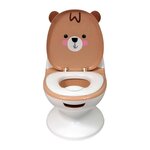 BAMBISOL Pot bébé éducatif BAMBISOL - Couvercle et siege rabattable - Manette chasse-d'eau