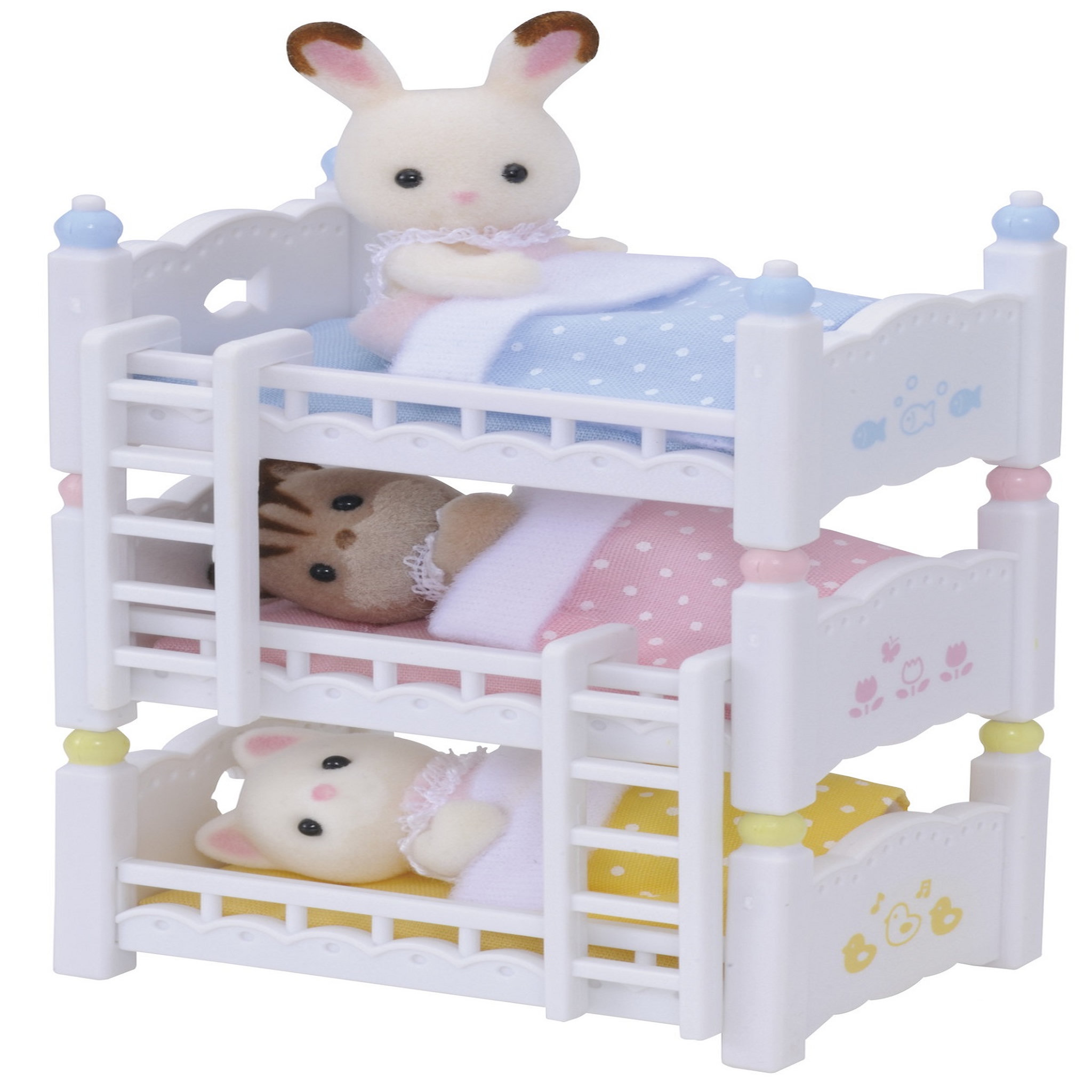 Voir la diapositive 3 : Epoch d'Enfance 4448 Lits Superposés à 3 Couchettes Bébés Sylvanian