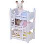 Voir la diapositive 3 : Epoch d'Enfance 4448 Lits Superposés à 3 Couchettes Bébés Sylvanian