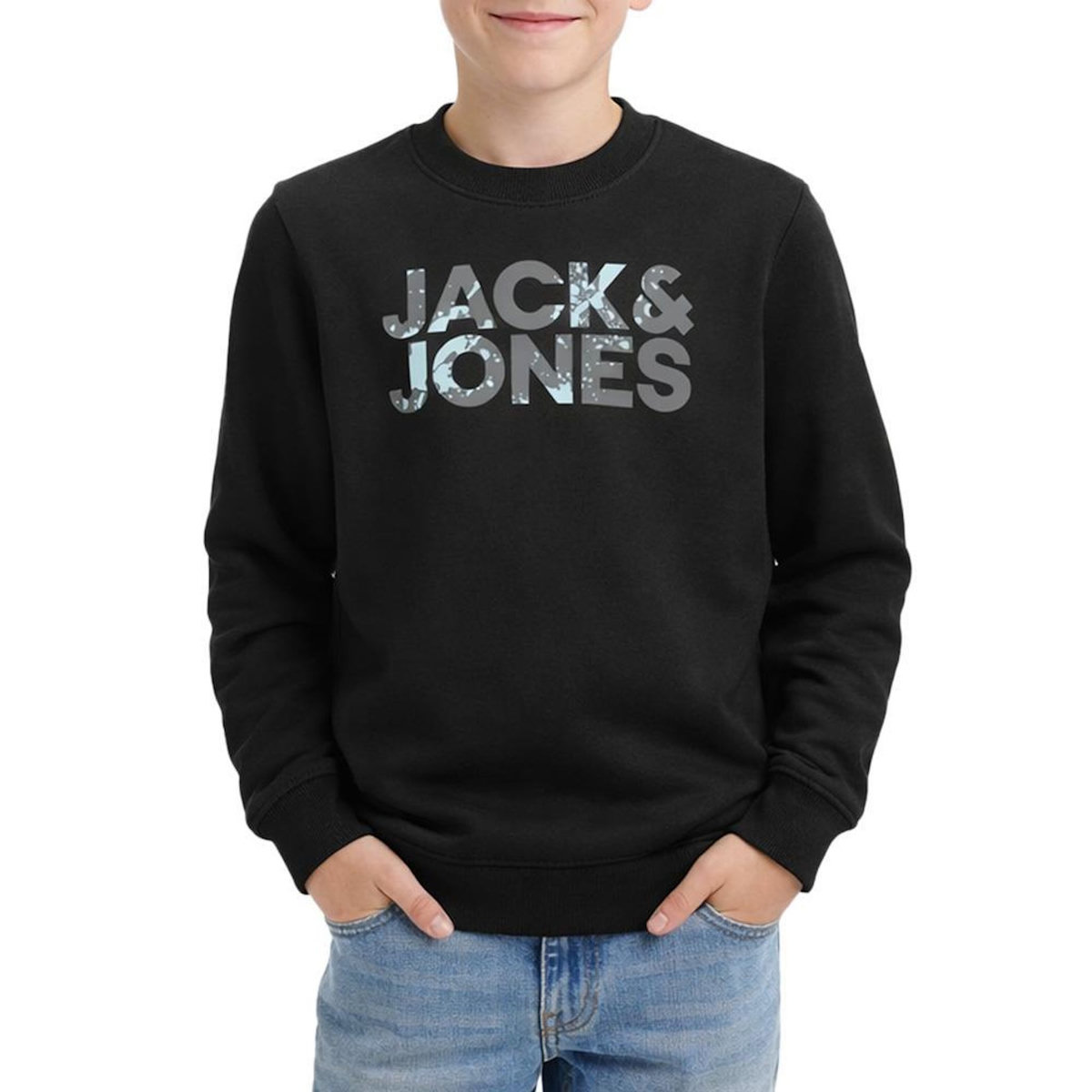 Jack & Jones Sweat Marine Garçon Jack & Jones Splash