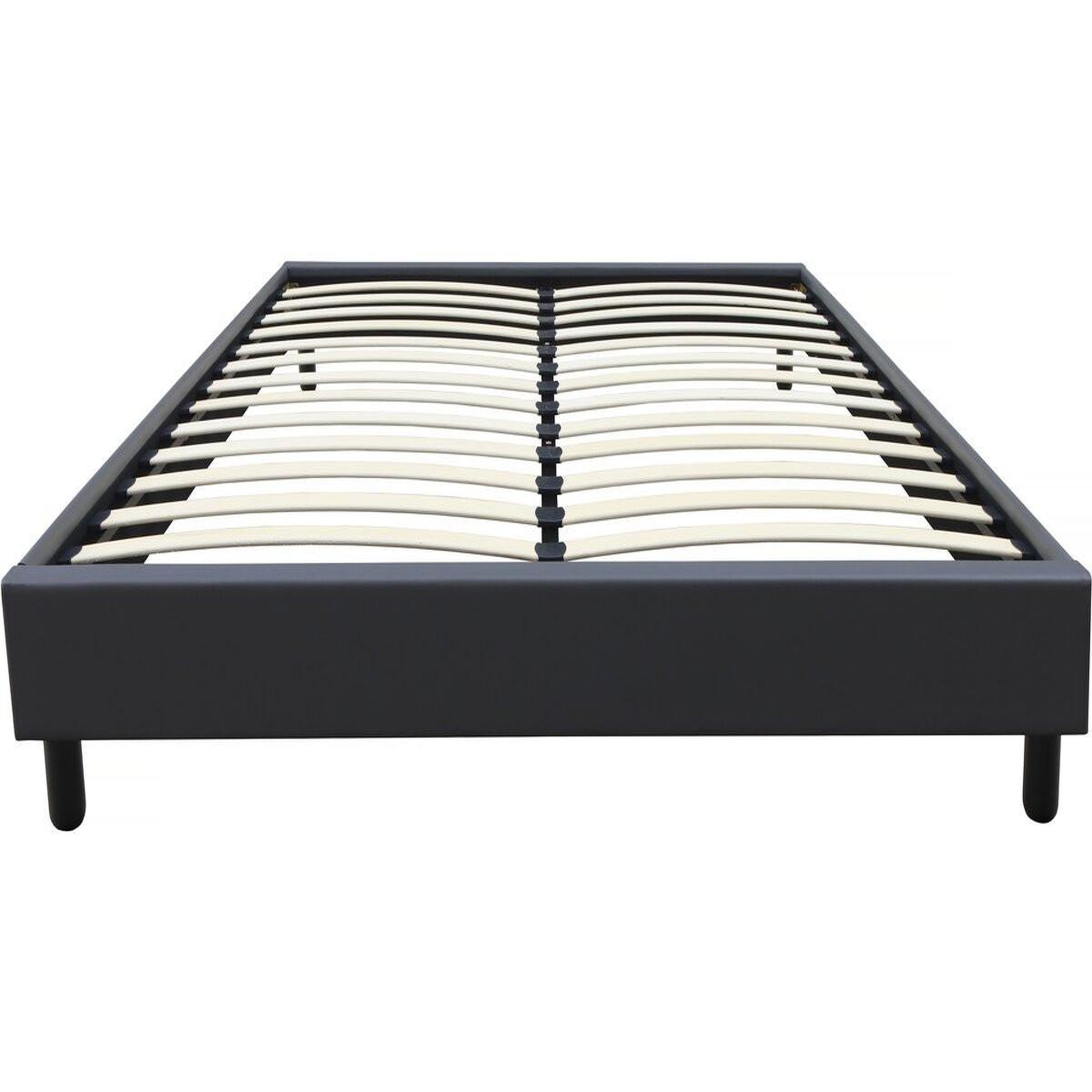 Habitat et Jardin Sommier  andy  - 160 x 200 cm - pvc - gris anthracite