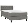 Voir la diapositive 3 : VIDAXL Sommier a lattes de lit avec matelas Gris fonce 80x200 cm Tissu