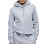SUPERDRY Sweat Zippé  Femme Superdry Essential. Coloris disponibles : Gris