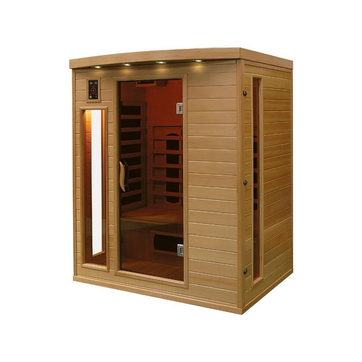 Habitat et Jardin Cabine de sauna à infrarouges - 3 personnes - 125 x 153 x 190 cm - Bois