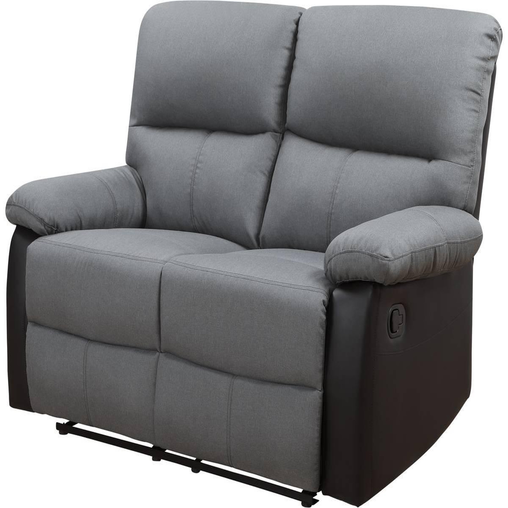 Habitat et Jardin Canapé relax  lincoln  - 147 x 89 x 103 cm - 2 places - noir / gris foncé