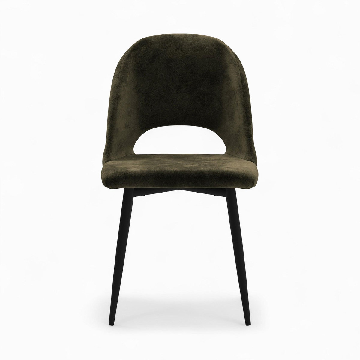 MAISON PAVANE Pack 2 chaises et 2 chaises de bar 65 cm en velours vert-Pénélope