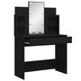 Voir la diapositive 4 : VIDAXL Coiffeuse avec lumieres LED noir 96x40x142 cm