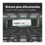 Voir la diapositive 3 : Crucial SSD interne - CRUCIAL - E100 - 1 To - PCIe Gen4 NVMe M.2 - Jusqu'a 5000 Mo/s