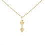 Voir la diapositive 1 : L'ATELIER D'AZUR Collier - Pendentif Or Jaune Flèche Sertie d'un Zirconium - Chaine Dorée