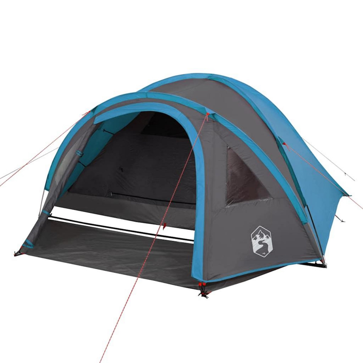 VIDAXL Tente de camping a dome 4 personnes bleu impermeable