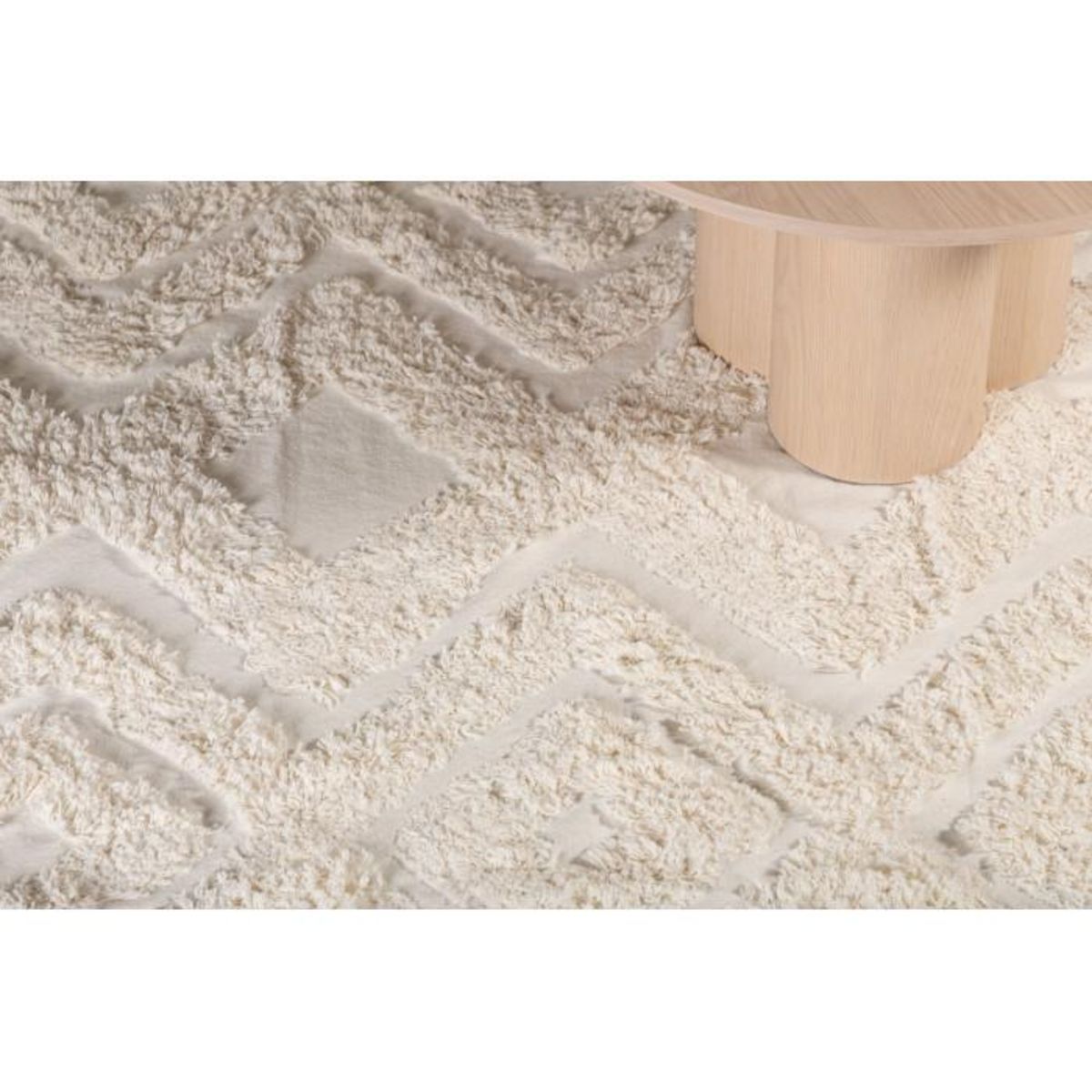 Paris Prix Tapis Déco Tufté  Hilma  250x350cm Blanc