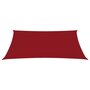 VIDAXL Voile de parasol Tissu Oxford rectangulaire 3x4 m Rouge