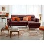 Voir la diapositive 2 : BEST MOBILIER Alicante - canapé d'angle réversible convertible avec têtières - coffre - 4 places - en tissu texturé
