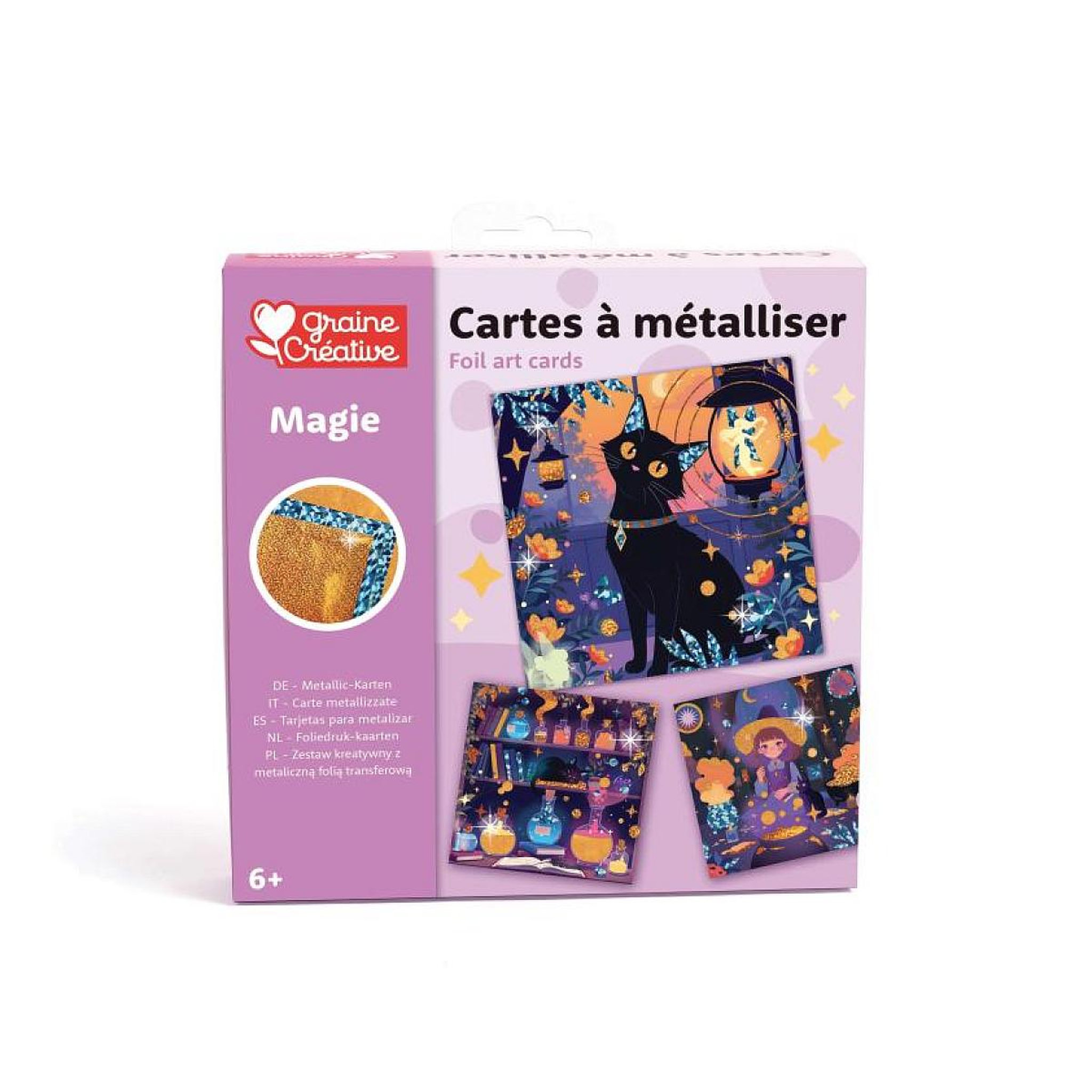 Voir la diapositive 1 : Graine créative Cartes a metalliser - La magie