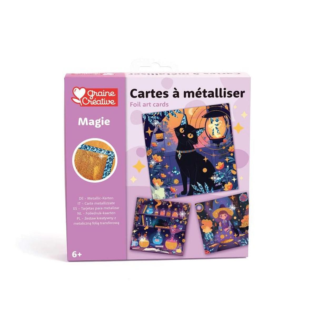 Graine créative Cartes a metalliser - La magie