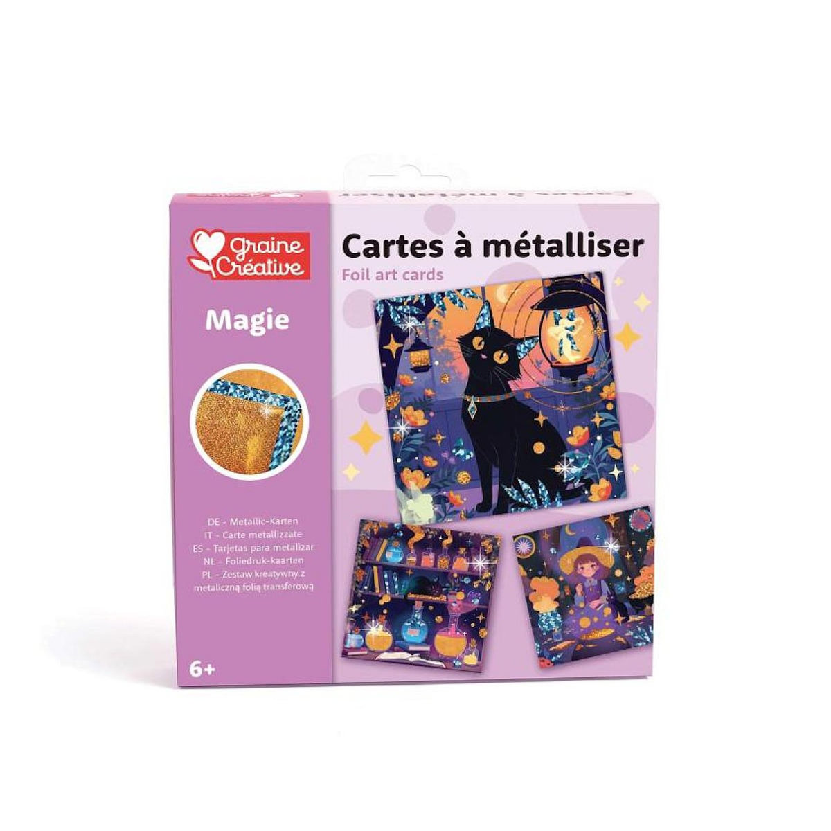 Graine créative Cartes a metalliser - La magie