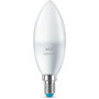 Voir la diapositive 3 : WIZ Ampoule LED connectée E14 Couleur Flamme 40W