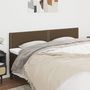 Voir la diapositive 1 : VIDAXL Tetes de lit 2 pcs Marron Fonce 80x5x78/88 cm Tissu