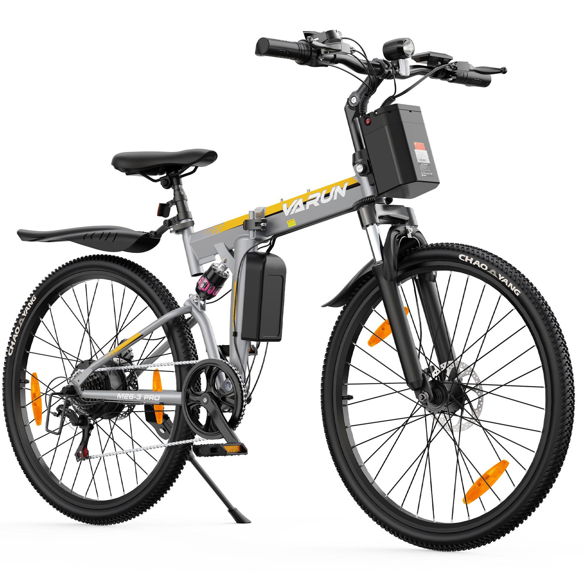 Voir la diapositive 2 : VARUN Vtt électrique pliant varun m26-3 pro 26 pouces