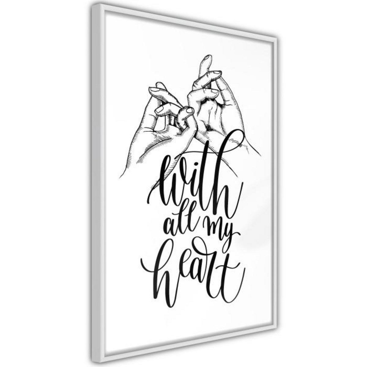 Paris Prix Affiche Murale Encadrée  United With Love