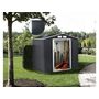 Voir la diapositive 2 : Habitat et Jardin Abri de jardin métal -  Vegas  - 5.29 m² avec panneaux solaires - Gris
