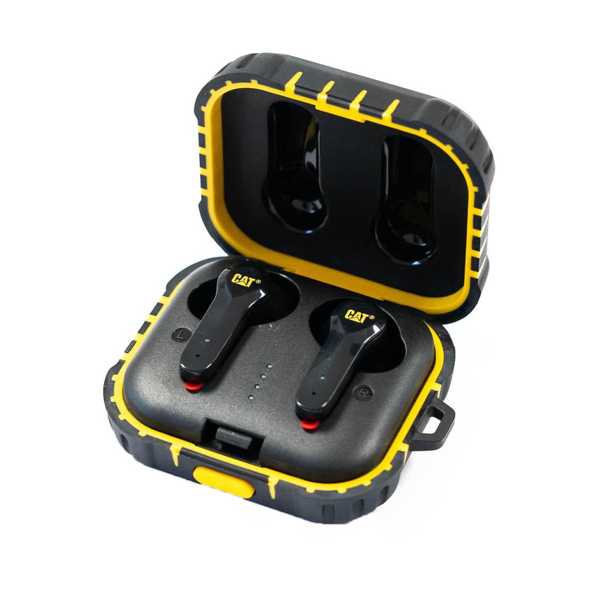caterpillar Ecouteurs sans fil Bluetooth noir Réduction de bruit Portée 10m autonomie 4-5h IP55 IOS Android CAT