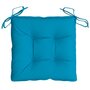 VIDAXL Coussins de chaise 4 pcs bleu clair 40x40x7 cm tissu oxford