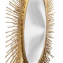 Voir la diapositive 2 : ATMOSPHERA Miroir Mural Design  Soledad  58cm Or