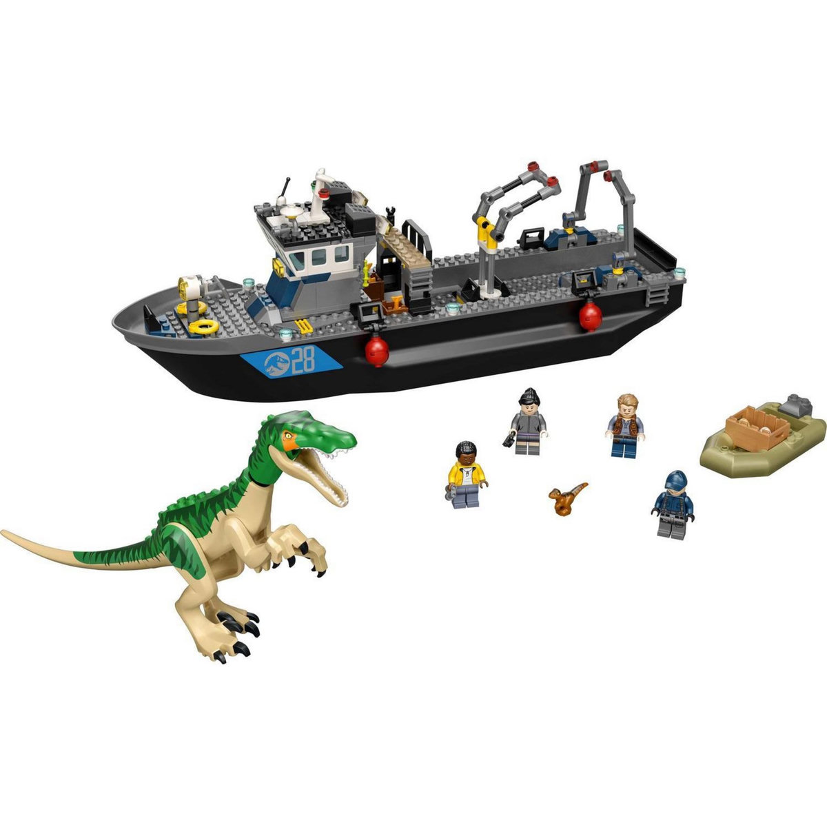 LEGO Jurassic World 76942 L'Évasion en bateau du Baryonyx