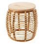 Voir la diapositive 1 : Paris Prix Table d'Appoint en Rotin  Ana  45cm Naturel