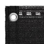 Voir la diapositive 3 : VIDAXL Ecran de balcon Noir 90x400 cm PEHD