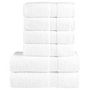 Voir la diapositive 1 : VIDAXL Ensemble de serviettes de qualité supérieure SOLUND 6 pcs blanc