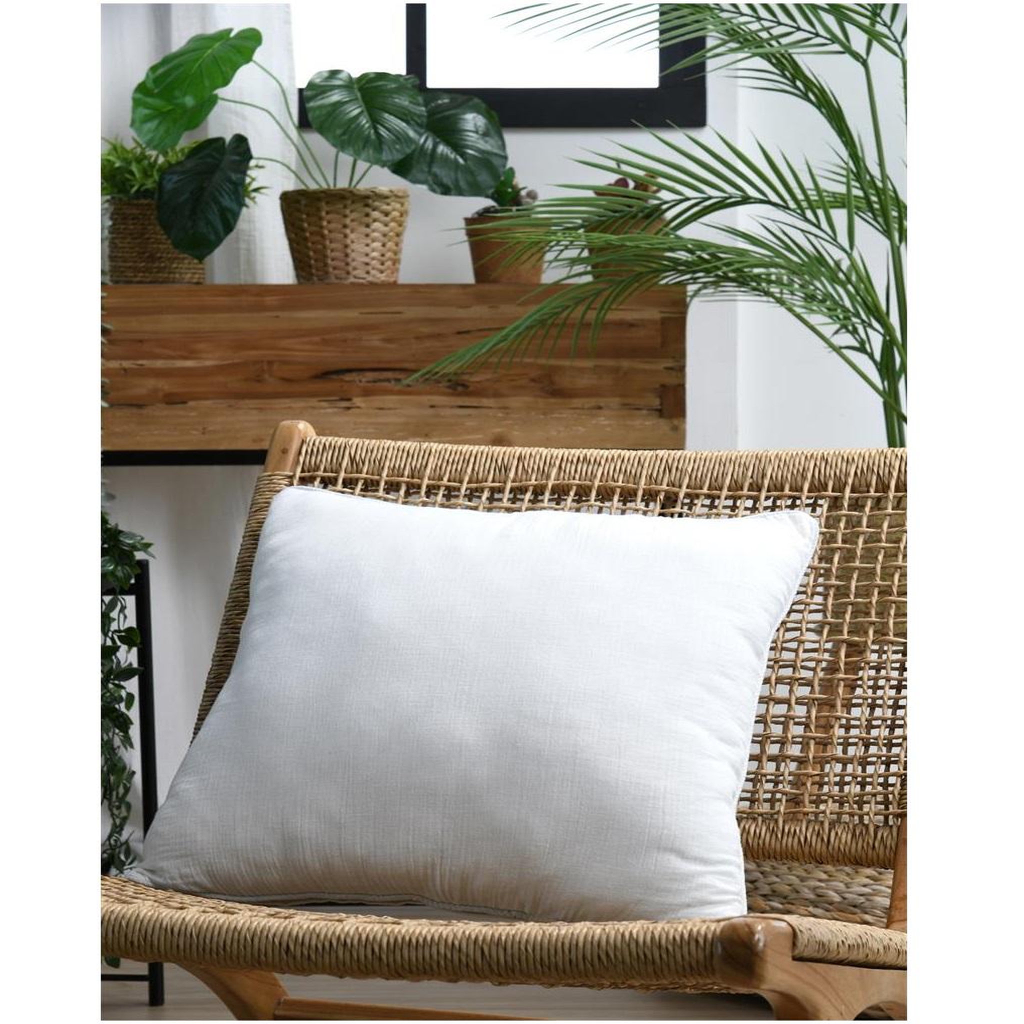 Voir la diapositive 3 : Eden Coussin en gaze de coton pop colors