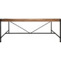 Voir la diapositive 2 : ATMOSPHERA Table à manger design bois et métal industriel Siam - L. 200 x H. 77 cm - Noir