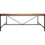 Voir la diapositive 2 : ATMOSPHERA Table à manger design bois et métal industriel Siam - L. 200 x H. 77 cm - Noir