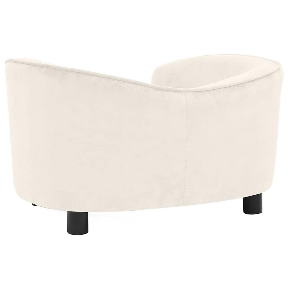 VIDAXL Canape pour chien Creme 69x49x40 cm Peluche