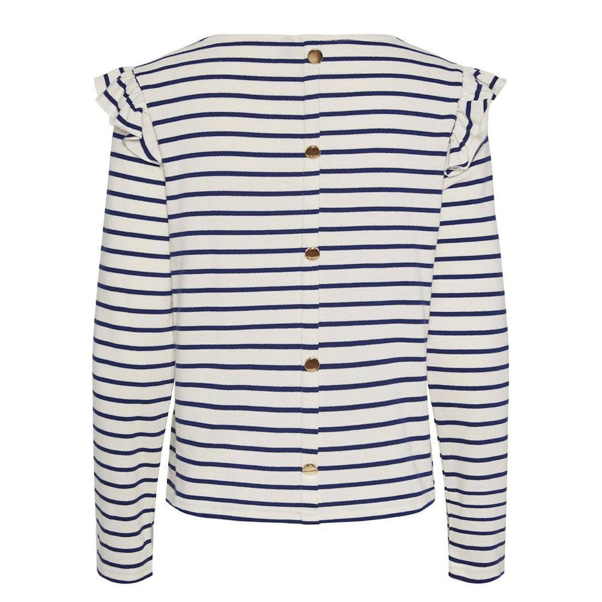 Pieces T-Shirt Rayure Marine/Blanc Femme Pieces Niana