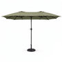 Voir la diapositive 1 : CONCEPT USINE Parasol rectangulaire double 2,7x4,6m vert VENICE